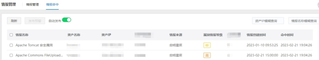 情报命中的资产信息.png
